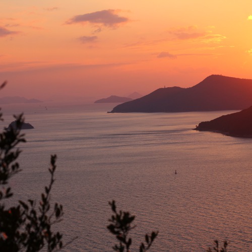 小豆島夕日